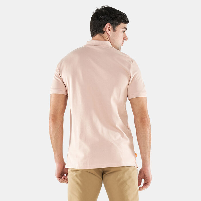 Timberland Men's Small Logo Polo Shirt Pink Timberland Men's Small Logo Polo Shirt Pink image number 1