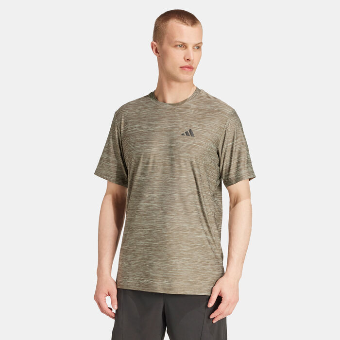 adidas Men's Train Essentials Stretch Training T-Shirt Green adidas Men's Train Essentials Stretch Training T-Shirt Green image number 0