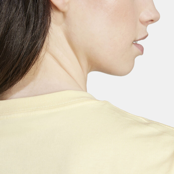 adidas Women's Essentials Logo T-Shirt yellow adidas Women's Essentials Logo T-Shirt yellow image number 4