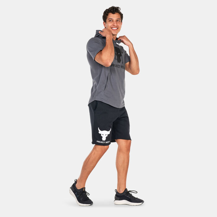 Under Armour Men's Project Rock Terry Brahma Bull Shorts Black Under Armour Men's Project Rock Terry Brahma Bull Shorts Black image number 2