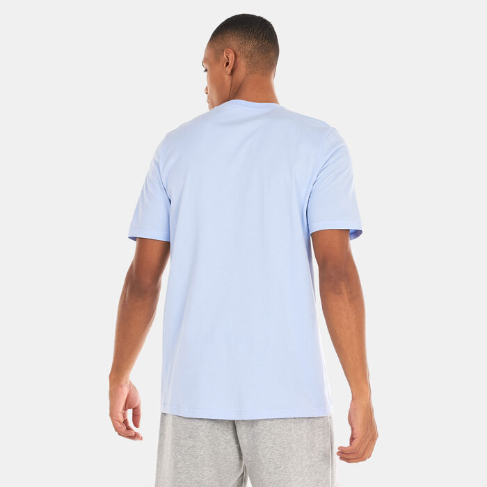 adidas Men's Logo Pen Fill Graphic T-Shirt Blue adidas Men's Logo Pen Fill Graphic T-Shirt Blue image number 1