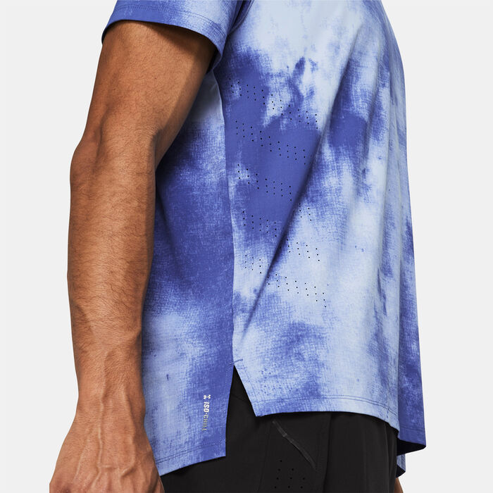 Under Armour Men's Launch Elite Wash T-Shirt Purple image number 3