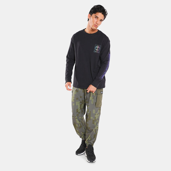 Timberland Men's YC NL Sky Graphic Long Sleeve T-Shirt Black Timberland Men's YC NL Sky Graphic Long Sleeve T-Shirt Black image number 2