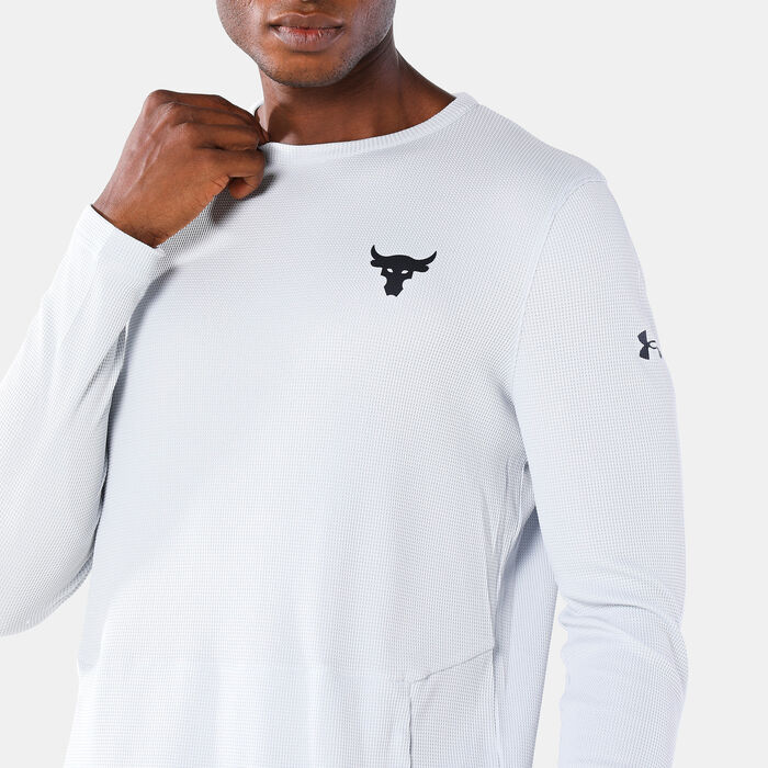 Under Armour Men's Project Rock Authentic T-Shirt Grey Under Armour Men's Project Rock Authentic T-Shirt Grey image number 3