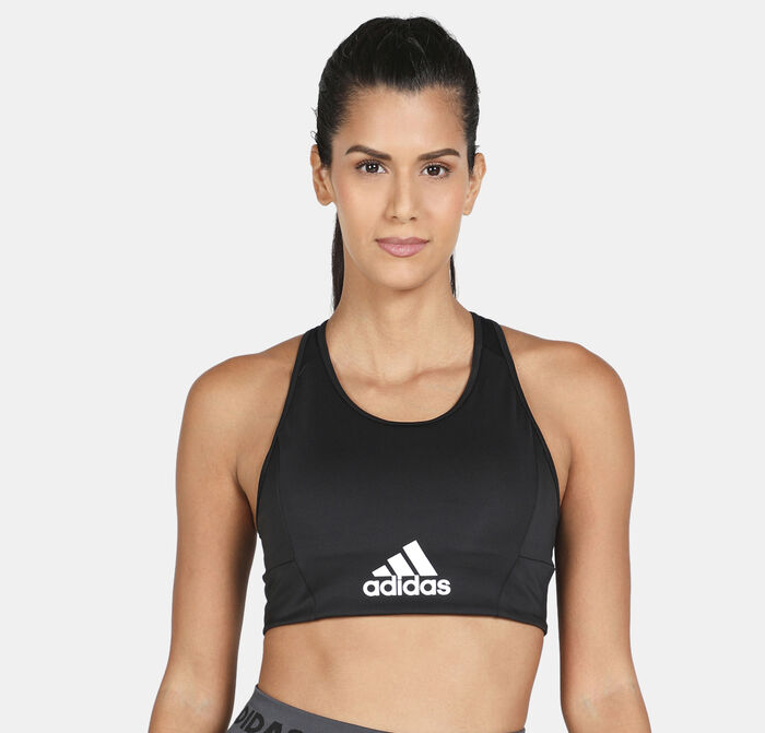 adidas Women's Aeroready Designed 2 Move Sports Bra Black adidas Women's Aeroready Designed 2 Move Sports Bra Black image number 0