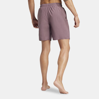 adidas Men's Solid CLX Swimming Shorts Black