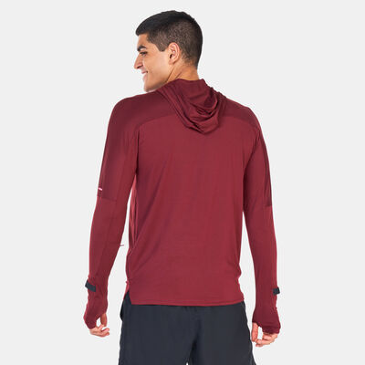 Nike Men's Dri-FIT Trail Running Hoodie Maroon