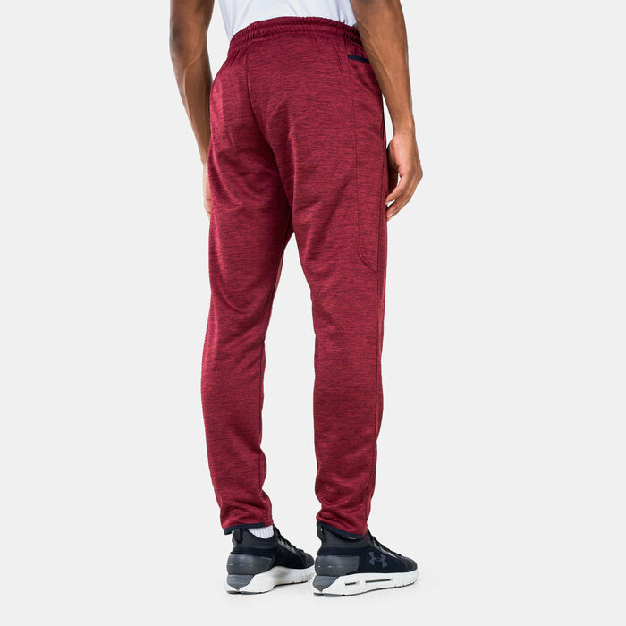 Under Armour Men's Armour Fleece® Twist Sweatpants Red Under Armour Men's Armour Fleece® Twist Sweatpants Red image number 1