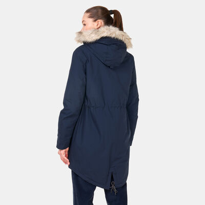 Timberland Women's Mt. Kelsey Sherpa-Lined Parka Jacket Blue
