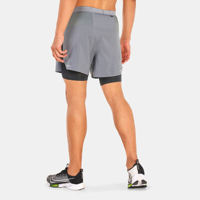Nike Men's Dri-FIT Stride 5-inch 2-in-1 Running Shorts Grey