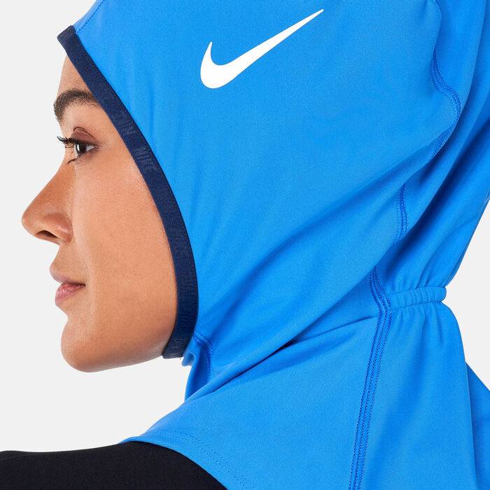 Nike Swim Women's Victory One Swimming Hijab Blue Nike Swim Women's Victory One Swimming Hijab Blue image number 2