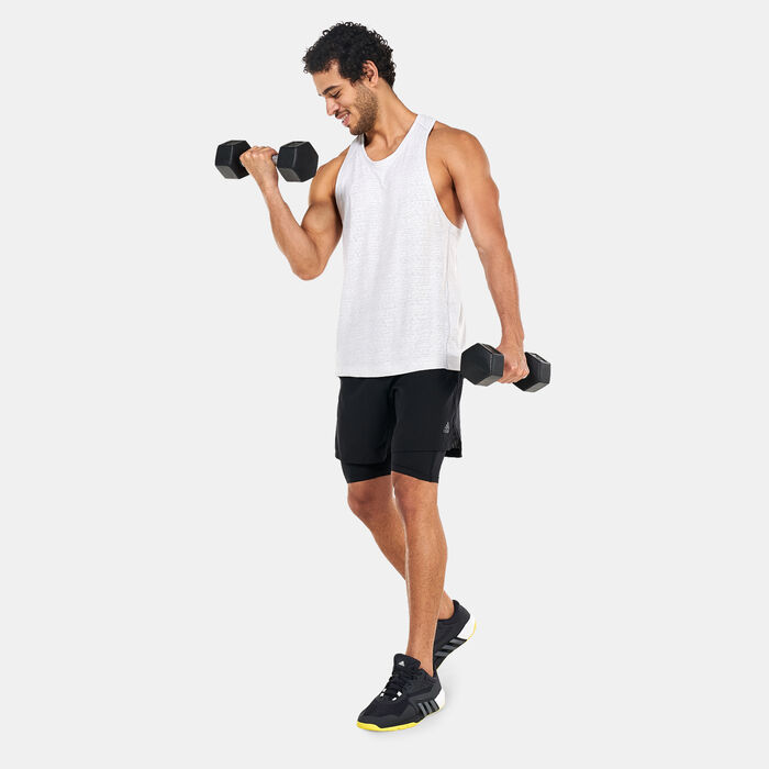 adidas Men's Yoga Training Tank Top White image number 2