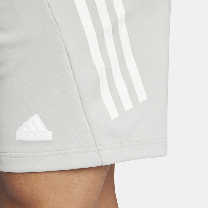 adidas Men's Future Icons 3-Stripes Shorts Beige image number 3