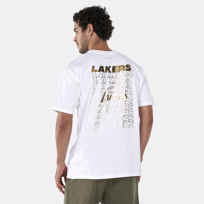 New Era Men's NBA LA Lakers T-Shirt White New Era Men's NBA LA Lakers T-Shirt White image number 1