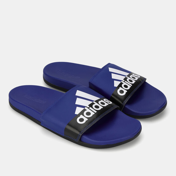 adidas Men's Adilette Comfort Slides Blue adidas Men's Adilette Comfort Slides Blue image number 0