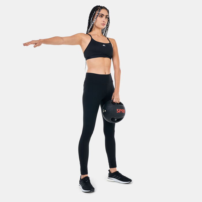 adidas Women's Aeroreact Training Sports Bra Black adidas Women's Aeroreact Training Sports Bra Black image number 2