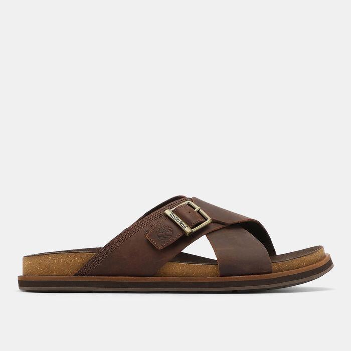 Timberland Men's Amalfi Vibes Cross Slides Brown image number 1