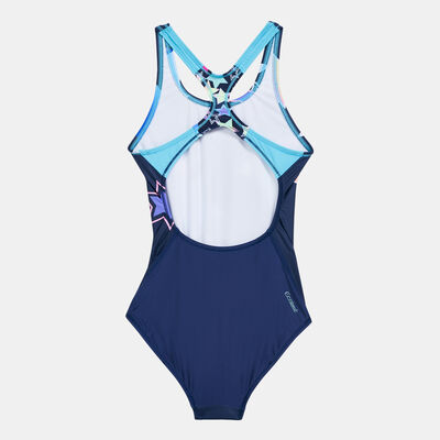 Zoggs Kids' Stars Rowleeback One-Piece Swimming Suit Blue Zoggs Kids' Stars Rowleeback One-Piece Swimming Suit Blue