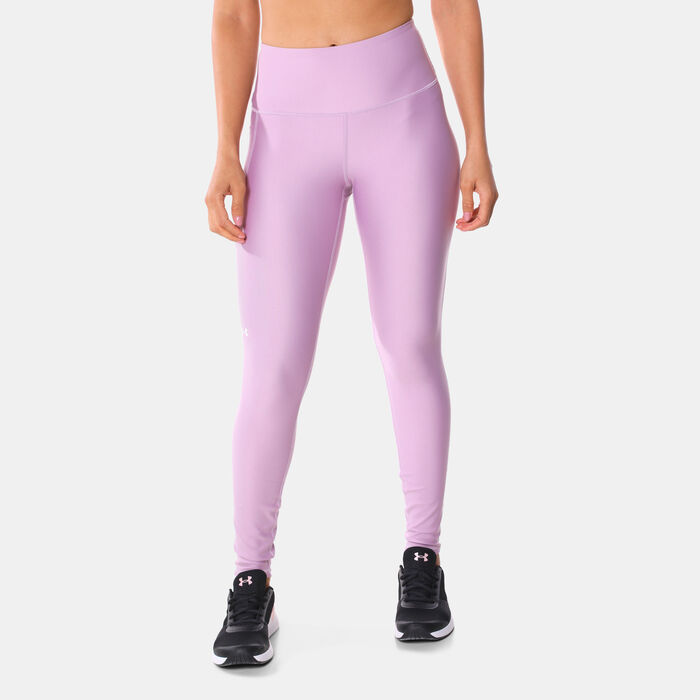 Under Armour Women's HeatGear® No-Slip Training Leggings Purple image number 0