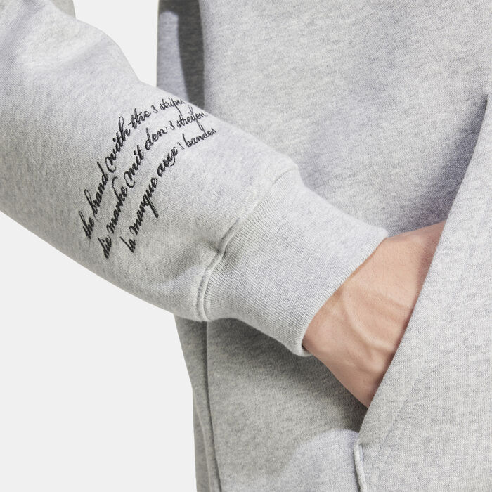 adidas Originals Men's VRCT 1 Hoodie Grey adidas Originals Men's VRCT 1 Hoodie Grey image number 4