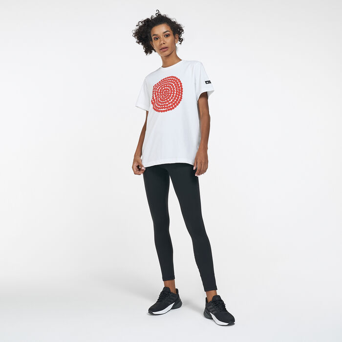 adidas Women's Sportswear Marimekko Graphic T-Shirt White image number 2