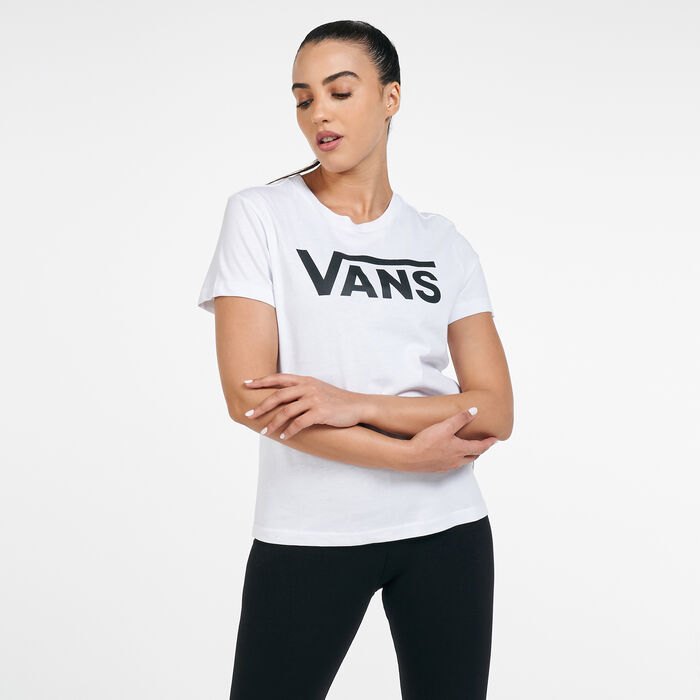 Vans Women's Flying V Crew T-Shirt White Vans Women's Flying V Crew T-Shirt White image number 0