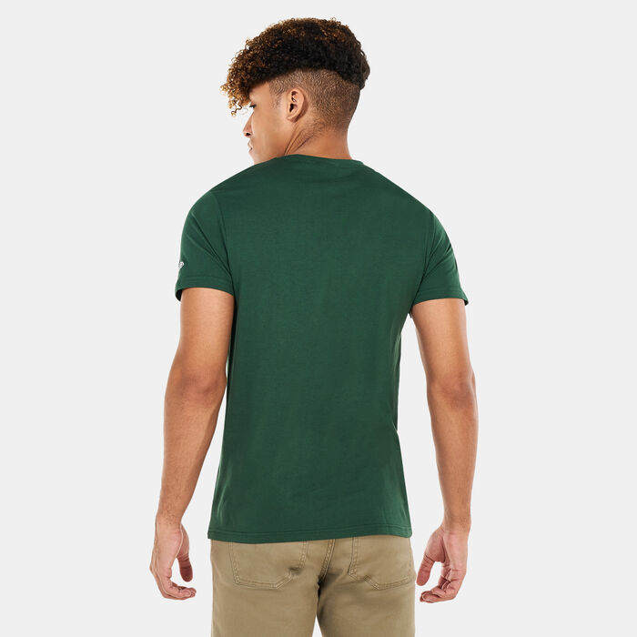 New Era Men's NFL Green Bay Packers Team Wordmark T-Shirt Green New Era Men's NFL Green Bay Packers Team Wordmark T-Shirt Green image number 1
