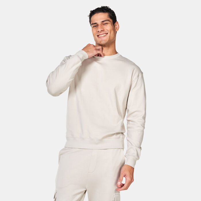 Sun and Sand Sports Men's Interlock Sweatshirt Beige Sun and Sand Sports Men's Interlock Sweatshirt Beige image number 0