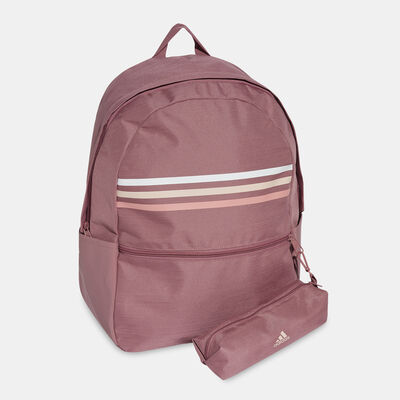 adidas Classic Horizontal 3-Stripes Backpack Pink