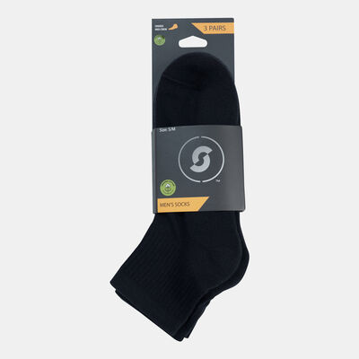 Sun and Sand Sports Men's Cotton Crew Socks Black