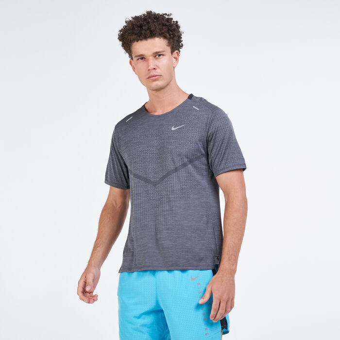 Nike Men's Dri-FIT ADV Techknit Ultra T-Shirt Grey Nike Men's Dri-FIT ADV Techknit Ultra T-Shirt Grey image number 0