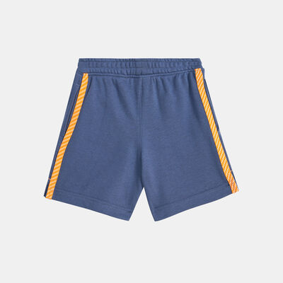 Nike Kids' Sportswear 'Leave No Trace' French Terry Taping Shorts (Younger Kids) Blue