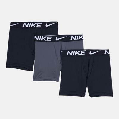 Nike Kids' Essential Boxer Briefs (3 Pack) Black