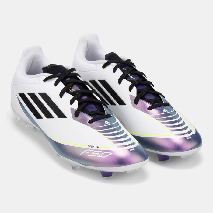adidas Men's F50 League Messi Firm Ground/Multi-Ground Football Shoes White adidas Men's F50 League Messi Firm Ground/Multi-Ground Football Shoes White image number 1