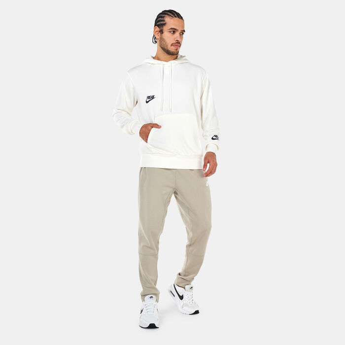 Nike Men's Giannis Pullover Basketball Hoodie White image number 2