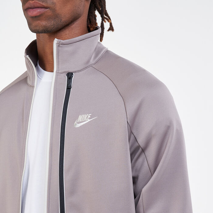 Nike Men's Sportswear N98 Tribute Track Jacket Grey image number 3
