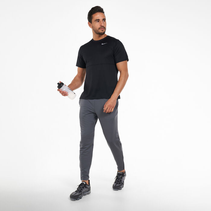 Nike Men's Breathe Run T-Shirt Black Nike Men's Breathe Run T-Shirt Black image number 2