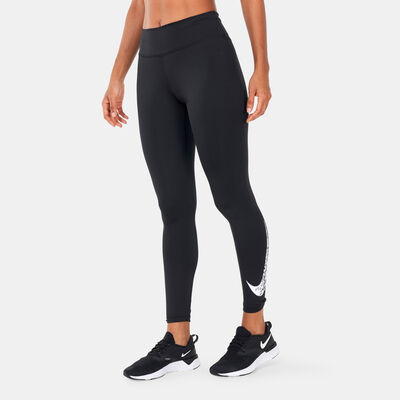 Nike Women's Dri-FIT Swoosh 7/8 Leggings Black