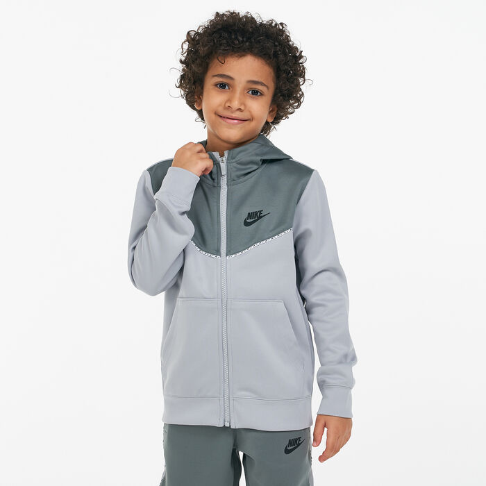 Nike Kids' Sportswear Full-Zip Hoodie Grey Nike Kids' Sportswear Full-Zip Hoodie Grey image number 0
