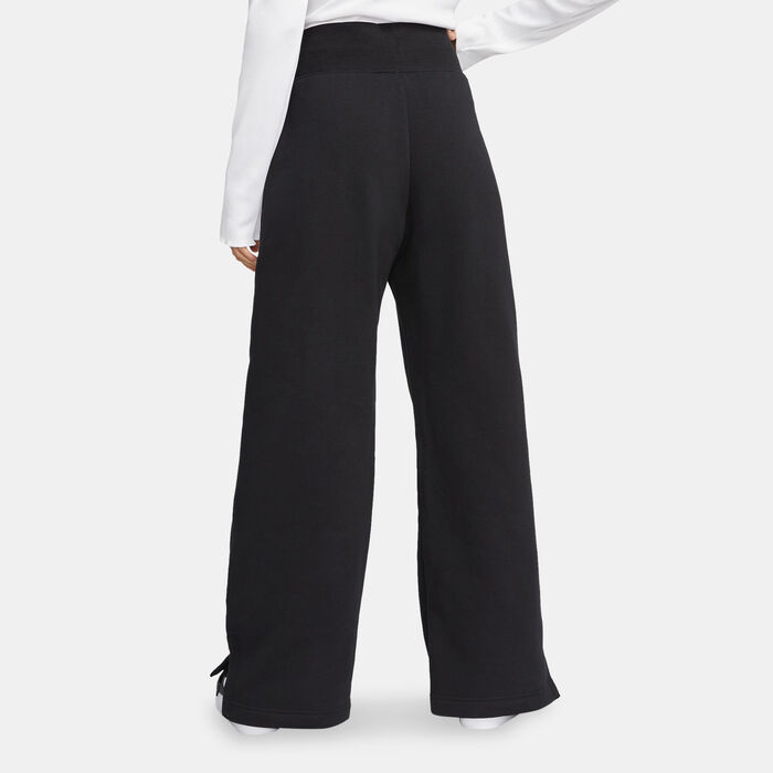 Nike Women's Sportswear Phoenix Fleece Wide-Leg Sweatpants Black Nike Women's Sportswear Phoenix Fleece Wide-Leg Sweatpants Black image number 1