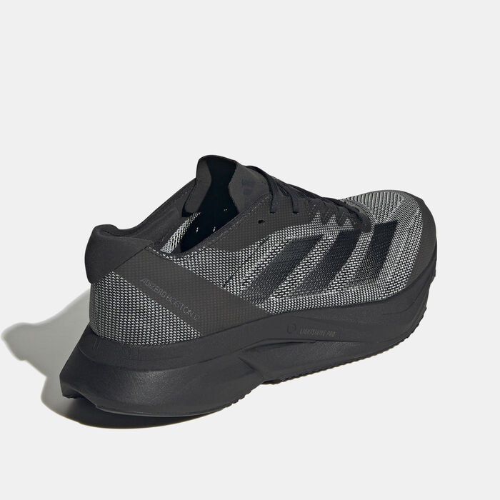 adidas Men's Adizero Boston 12 Running Shoes Black adidas Men's Adizero Boston 12 Running Shoes Black image number 2