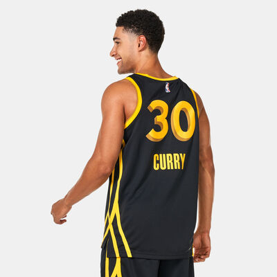 Nike Men's NBA Golden State Warriors Stephen Curry City Edition Dri-FIT Swingman Basketball Jersey - 2023/24 Black
