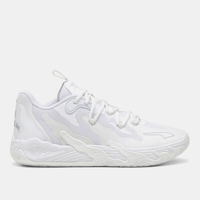 PUMA Men's MB.03 Lo Basketball Shoes White PUMA Men's MB.03 Lo Basketball Shoes White