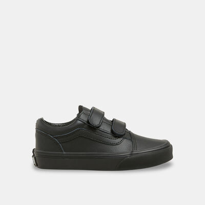 Vans Kids' Kids Old Skool V Classic Tumble Unisex Shoes (Younger Kids) Black