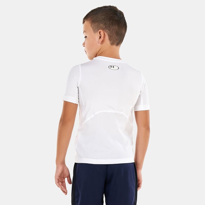 Under Armour Kids' HeatGear® Armour T-Shirt White image number 1