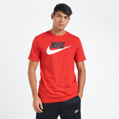 Nike Men's Sportswear Icon Futura T-Shirt Red