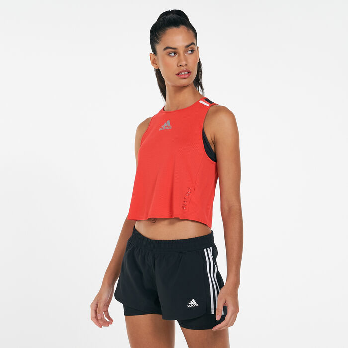 adidas Women's HEAT.RDY Running Tank Top Red image number 0