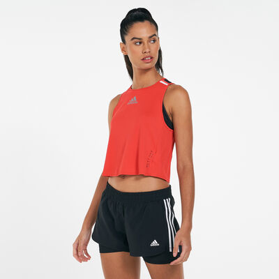 adidas Women's HEAT.RDY Running Tank Top Red adidas Women's HEAT.RDY Running Tank Top Red