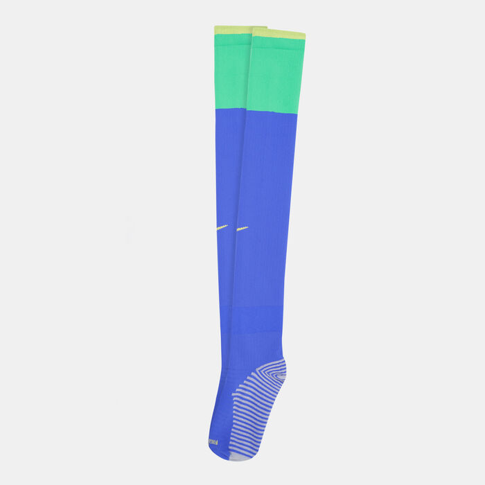 Nike Men's Brazil Strike Home/Away Knee-High Football Socks Blue Nike Men's Brazil Strike Home/Away Knee-High Football Socks Blue image number 0
