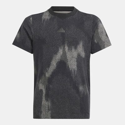 adidas Kids' Future Icons Allover Print T-Shirt Black
